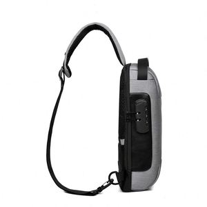 Sac de poitrine antivol pour homme en gros, sac à bandoulière en tissu Oxford, sac de sport portable à bandoulière - Product Image 2