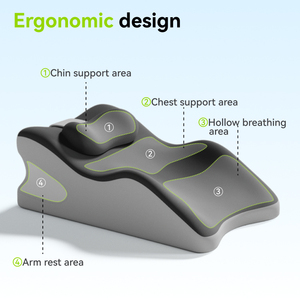 Đa Chức năng chân nâng Pad Ergonomic Bộ nhớ bọt ngủ gối cặp vợ chồng văn phòng thoải mái chỉnh hình hỗ trợ Đệm gối - Product Image 4