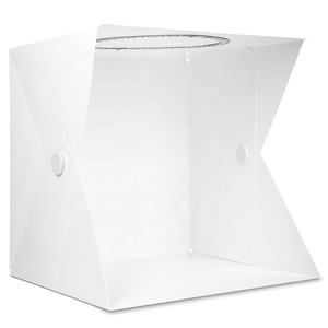 กล่องไฟสตูดิโอถ่ายภาพขนาด 16 นิ้ว 40 ซม. พร้อมไฟวงแหวน LED ปรับความสว่างได้ และฉากหลัง <span class=keywords><strong>6</strong></span> แบบ ชุดเต็นท์ถ่ายภาพแบบตั้งโต๊ะพกพา - Product Image 3