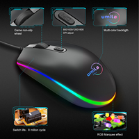 104 Tombol Berkabel Hitam Putih USB Hitam Putih Kombo Keyboard dan Mouse Gaming Murah