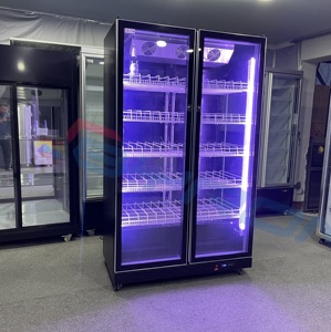 Lujoso Soda Frigo Congelateur Nevera Cerveza Bebida Refrigerador Conjeladores Verticale 2 puertas Display Cooler - Product Image 3