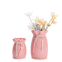 Vente en gros de nouveaux vases créatifs en céramique à fleurs nordiques personnalisés, simples et modernes, ensemble de vases en porcelaine pour le salon et la décoration de table