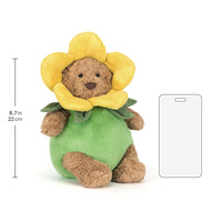 Peluches JC : Ours Bartholomew en tenue de narcisse – Adorables jouets en peluche, parfaites pour un cadeau