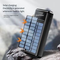 Station d'alimentation portable à charge rapide pour panneaux solaires, batterie externe 20000mAh avec lumière d'appoint, vente en gros