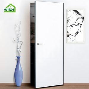 <span class=keywords><strong>Porte</strong></span> invisible moderne peignable sans cadre en aluminium et bois, pré-montée, avec cadre en bois, <span class=keywords><strong>porte</strong></span> secrète - Product Image 4