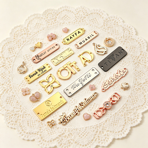 stainless steel tag blank metal gold card travel <b>suitcase</b> tags luggage tags - Product Image 2