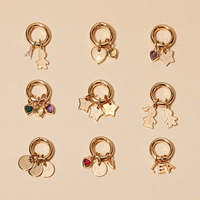 Bijoux en acier inoxydable personnalisés, breloques à ressort DIY, pendentifs nom, date, cœur, étoile, cadeau de Noël pour femmes