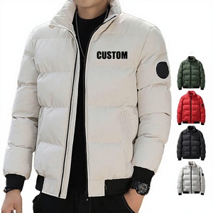 Manteaux en duvet surdimensionnés pour hommes légers et résistants à l'eau avec logo personnalisé en gros - Product Image 1