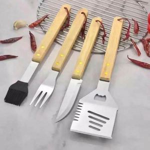 Juego de Parrilla para Barbacoa de Acero Inoxidable con Mango Moderno para Utensilios de Cocina al Aire Libre - Product Image 5