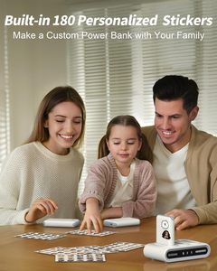 Lot de 3 batteries externes fines 10000 mAh 15 W Type-C avec câbles intégrés, 1 entrée pour tous les appareils mobiles, station de charge pour la maison/le bureau/les restaurants - Product Image 2