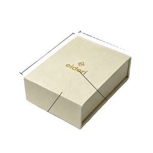 Boîte à bijoux personnalisée avec logo en feuille d'or, emballage cadeau, boîte à rabat en papier et ensemble de pochettes - Product Image 2