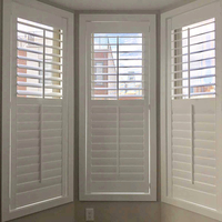 Ventes en gros d'usine de volets en bois et en PVC, style américain, européen, australien, pour baies vitrées, jalousies, volets en bois