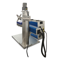 Nouvelle machine de marquage laser à fibre CNC 3D Galvo MOPA 100W haute précision, refroidissement par air, 110/220V, marquage profond, logiciel EZCAD3