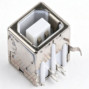 USB-B10-BRW ขั้วต่อ USB-B (USB TYPE-B) ของแท้ 4 ตำแหน่ง แบบมุมฉาก DVI - Product Image 1