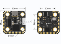 Foxeer H7 Drone Mini MPU6000 Dual BEC Barometer H743, pengendali penerbangan 8S LIPO 20mm jarak jauh pesawat RC FPV balap gaya bebas