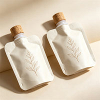 Sacs d'emballage cosmétiques personnalisés avec logo, en papier kraft, rechargeables, étanches, pour fards à paupières liquides et soins de la peau, vente en gros