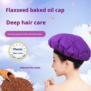 <span class=keywords><strong>Masque</strong></span> capillaire <span class=keywords><strong>chauffant</strong></span> électrique à l'huile de lin <span class=keywords><strong>pour</strong></span> soins capillaires, traitement permanent, usage domestique, avec emballage en boîte couleur, vente en gros transfrontalière - Product Image 3
