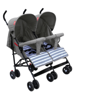 Poussette double pour jumeaux, poussette pliable 2 en 1 pour jumeaux, poussette pour tout-petits avec ceinture de sécurité à cinq points pour les enfants de 3 ans et plus
