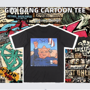 เสื้อยืดพิมพ์ลายการ์ตูน ยูนิเซ็กซ์ 240 กรัม ผ้าถัก แขนสั้น คอกลม พิมพ์ลายดิจิทัล ทรงปกติ สตรีทแวร์ - Product Image 2