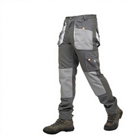 Pantalon de travail en coton bandes réfléchissantes haute visibilité respirant vêtements de travail pantalons cargo pour la construction en plein air