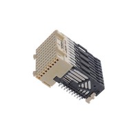 Connecteur Airmax VS pour panneau arrière, 90 positions, broches mâles, fixation par pression sur bord de carte, référence fournisseur BOM 10056335-101LF (10056335101LF)