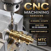 Service de fraisage CNC sur mesure avec brochage par électroérosion à fil pour quincaillerie en aluminium, laiton et métal pour accessoires de porte et d'équipement de salle de bain