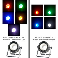 Projecteur LED Wash Par Can de scène à haute luminosité IP65 250W ambre, étanche, extérieur, RGBWA DMX