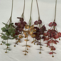 Vente Flash PPS : Feuille d'Eucalyptus Artificielle Faite à la Main, Plante Verte Unique pour Décoration de Centre de Table Mariage et Maison