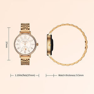 Женские Смарт-часы HD36 с AMOOLed экраном AI GPT & 1,19, алмазный дизайн, монитор здоровья (BP/HR/Sleep), голосовой помощник - Product Image 6