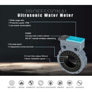 Medidor de Flujo Ultrasónico ASW-1-K Serie Tipo Sándwich RS485 OCT TTL ODM OEM para Riego Agrícola, Bajo Costo, IP68, DN80, para Aceite - Product Image 2