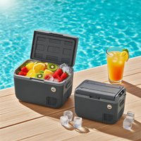 Compresseur à zone unique 40L Réfrigérateur congélateur portable pour voiture Petit réfrigérateur mobile de refroidissement pour camping randonnée et fêtes