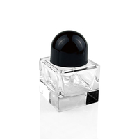 Pengiriman cepat ditambahkan berat besi Harga bagus mewah siap dikirim tutup parfum putih hitam Plastik topi parfum 15 fea