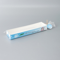 Plateau à pain long en carton blanc de qualité alimentaire avec logo personnalisé, jetable, pour hot-dogs, sandwichs, baguettes, emballage de boulangerie avec sac OPP
