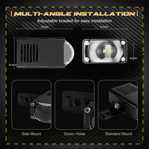 Phare LED de <span class=keywords><strong>moto</strong></span> et de voiture Luxlion T1Plus, <span class=keywords><strong>mini</strong></span> projecteur antibrouillard, accessoires généraux pour <span class=keywords><strong>moto</strong></span> - Product Image 6