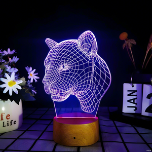 Color Changing Vision LED Night Light Children's Toy Birthday Gift Atmosphere Decor Lamp Bedroom Led Lamp Deco Led <b>Table</b> Lamp - Product Image 5