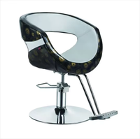 Fauteuil de Salon de Coiffure et de Massage Hydraulique en Cuir PU de Luxe avec Repose-Pieds – Équipement de Salon Robuste