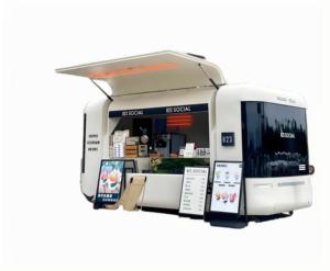 Rimorchio Bar per Feste con Sistema Audio Integrato, Pareti LED Cambia Colore e Refrigeratore per Birra <span class=keywords><strong>alla</strong></span> <span class=keywords><strong>Spina</strong></span> per Eventi Notturni - Product Image 3