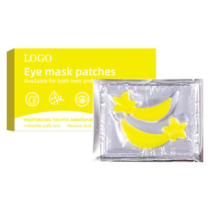 Patchs pour les yeux au collagène végétal bio, marque privée, couleur or, hydratants et anti-âge - Product Image 1