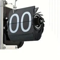 DIY Outdoor Storage Gartenhaus Retro Digital Flip Clock, batterie betriebene interne Zahnrad betriebene Uhr