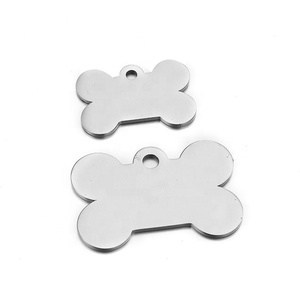 Yiwu aceon thép không gỉ SML tùy chỉnh kích thước không có đầu chất lượng hàng đầu vật nuôi cổ áo Quà Tặng cá nhân ID đồ trang sức chất béo xương Dog Tag - Product Image 1