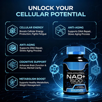LUVVITA – Capsules liposomales de NAD+ et de Resvératrol en gros, plus supplément de NAD pour stimuler l'éclat de la peau