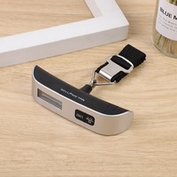 50kg LCD numérique alimenté par batterie Portable valise électronique balance à bagages bleu rétro-éclairage manipulé sac de voyage hameçon suspendu