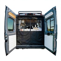 Moustiquaire de porte arrière pour fourgonnette RAM ProMaster 2015-2026 à toit surélevé |   Moustiquaire occultante magnétique à fermeture automatique pour l'intimité