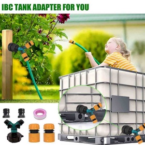 Connecteur de réservoir d'eau de jardin à 2 voies pour tuyau de réservoir d'eau de jardin, répartiteur de tuyau, robinet collecteur d'eau de pluie, vanne de vidange de réservoir d'eau - Product Image 5