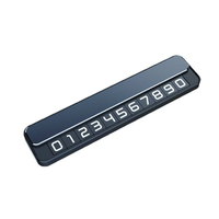 Carte de stationnement temporaire intelligente pour voiture avec numéro caché, protection de la vie privée, plaque de contact réglable