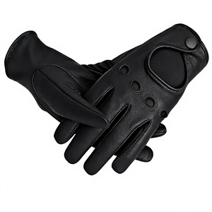 Gants de conduite en cuir marron souple, unisexes, pour toutes les saisons, ajustement confortable, construction durable pour la conduite en extérieur - Product Image 6