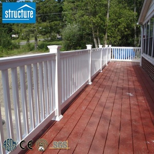 Thiết Kế Lan Can Ban Công Sân Vườn Ngoài Trời Vinyl Trắng PVC Giá Rẻ - Product Image 1