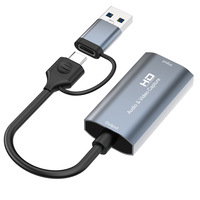 Nouvelle arrivée 2 en 1 HD vers USB Type C Carte de capture audio vidéo pour PC portable tablette Console de jeu