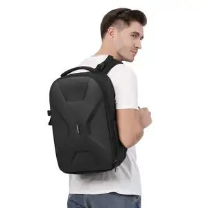 Sac à dos pour appareil photo DSLR/SLR/sans miroir sac pour appareil photo 15-16 pouces étui rigide étanche avec support de trépied et sac pour ordinateur portable