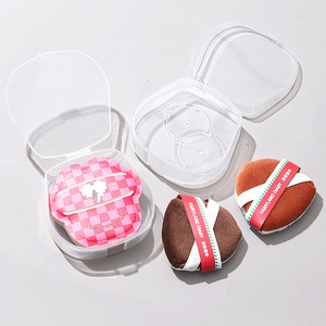 Boîtes de rangement personnalisables pour houppettes, organiseurs de maquillage en plastique avec couvercle pour houppettes cosmétiques - Product Image 2